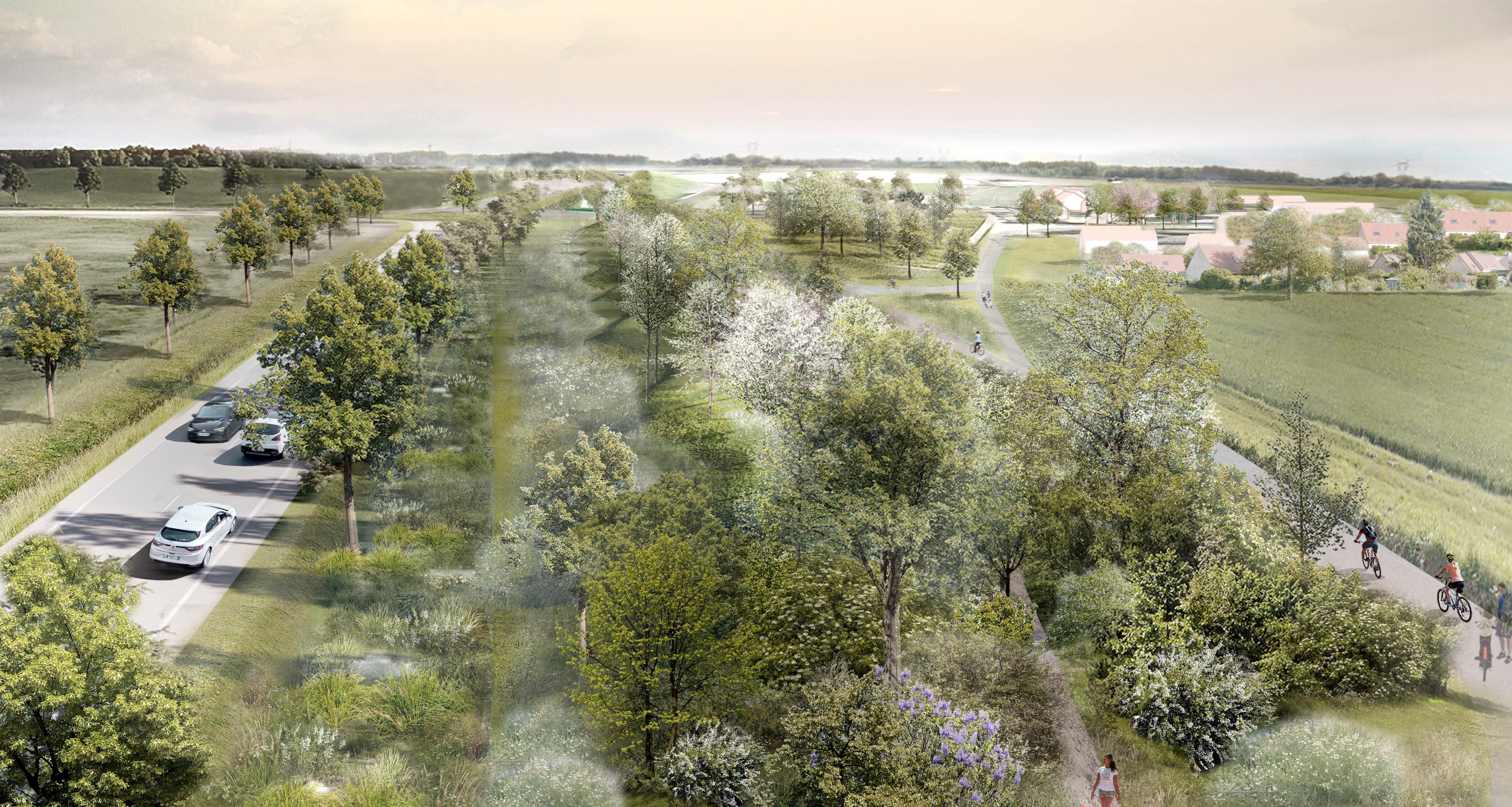 Perspective des travaux de la route départementale 57